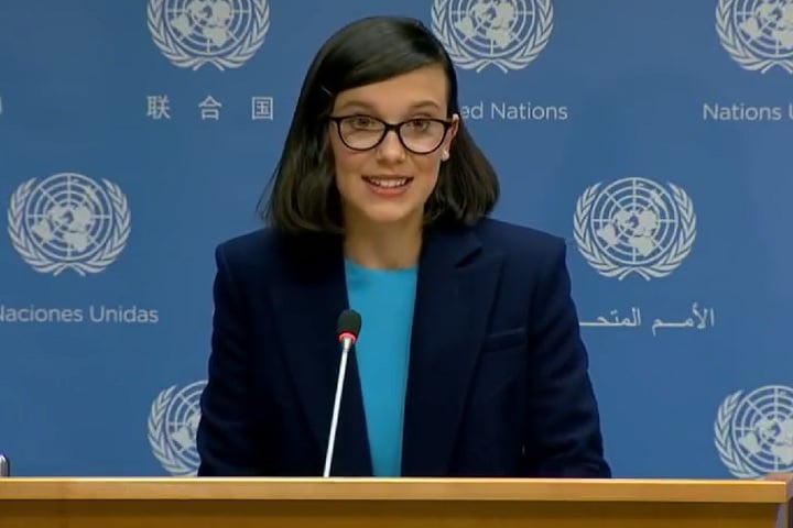 Em 2018, a atriz se tornou a embaixadora mais jovem da história do Unicef.