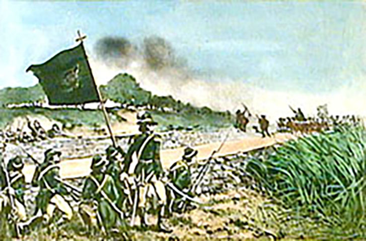 Na rebelião irlandesa de 1798, contra o Reino Unido, soldados irlandeses usaram uniforme verde para tentar chamar a atenção e contar com a adesão do povo. 