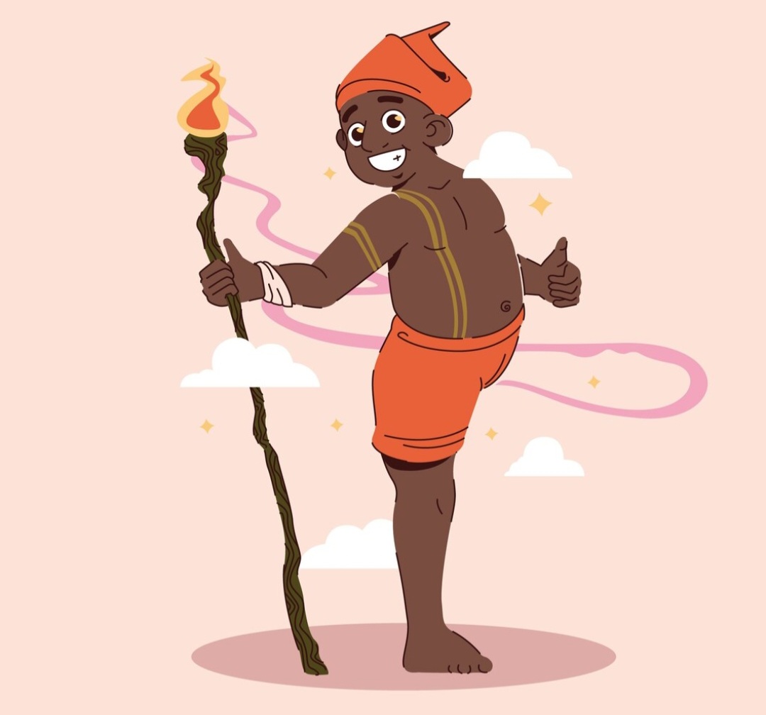 Saci - Mito com origem no povo Tupi-Guarani, traz a figura de um garoto negro com apenas uma perna, que pula pela mata. 