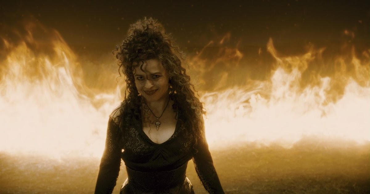 Bellatrix Lestrange (Helena Bonham Carter) – Seguidora fanática de Voldemort e extremamente cruel. Sádica e fiel à causa das trevas, comete algumas das piores atrocidades da saga.
