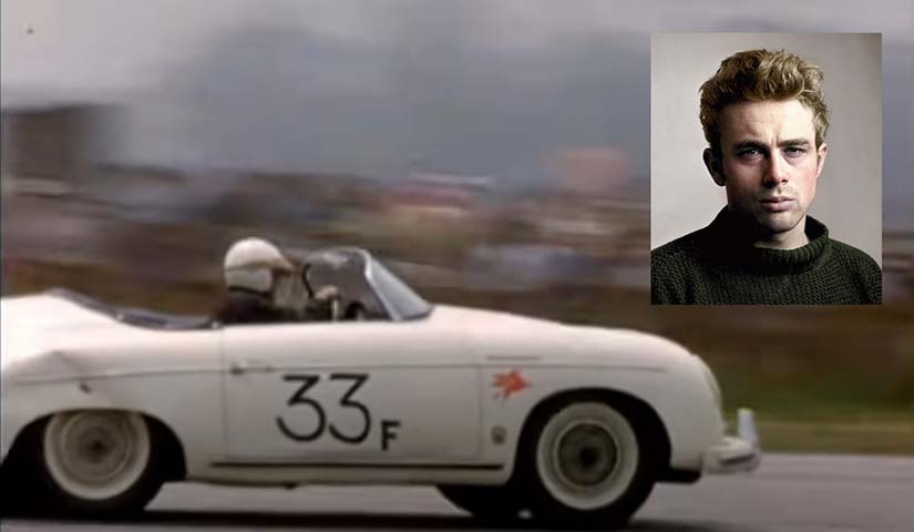 James Dean (1931-1955) - O mito americano, que morreu com apenas 24 anos, tinha um Porsche Speedster e disputava corridas com ele. Ironicamente, Dean morreu em um acidente com outro carro, um Porsche Spyder 550, antes da estreia de seu último filme: Assim Caminha a Humanidade. 