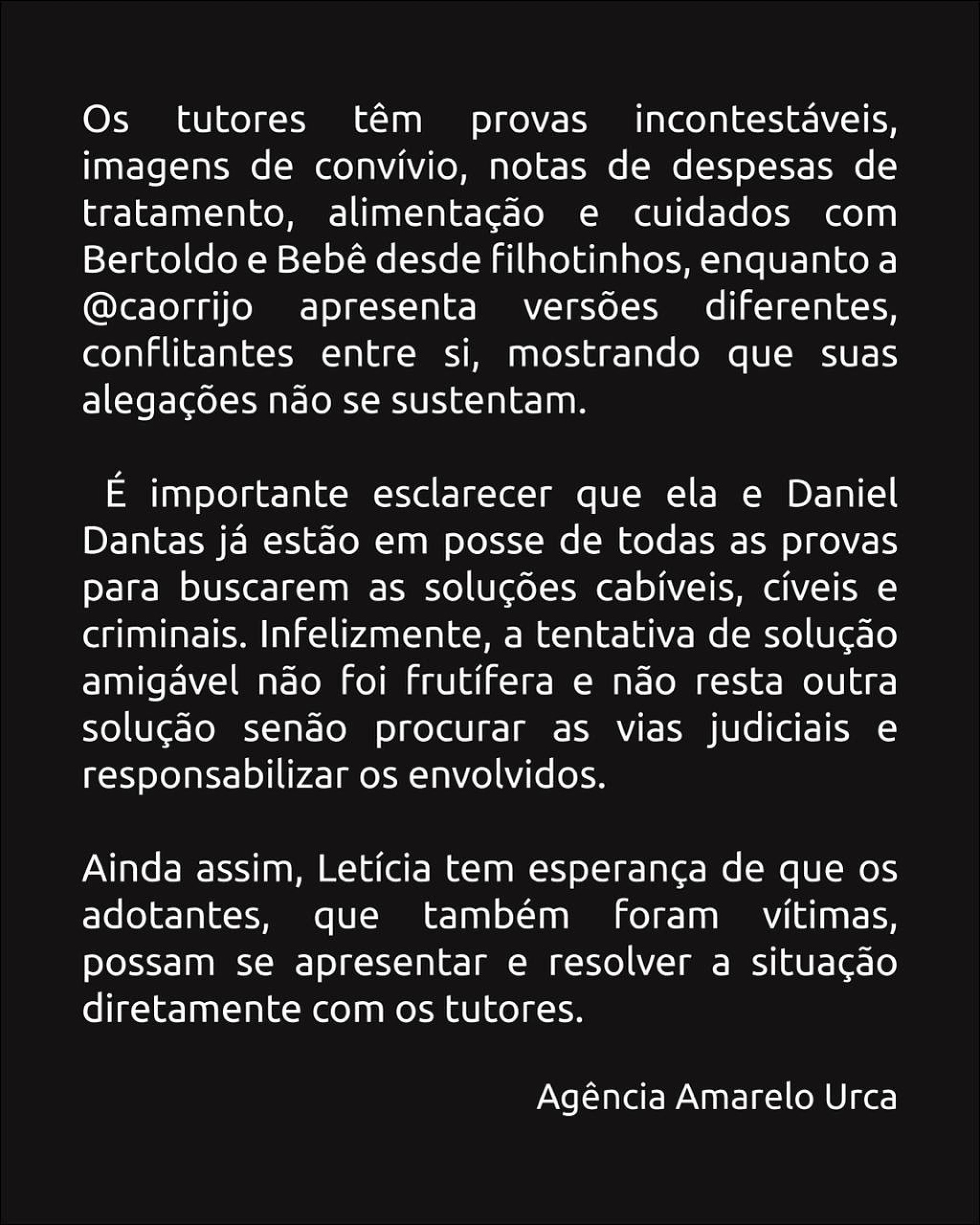 Pronunciamento de Letícia Sabatella 