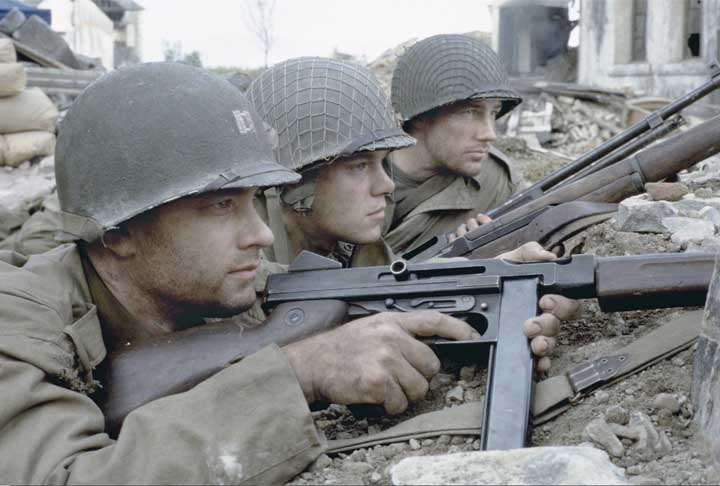 Um outro marcante trabalho de Damon foi no filme O Resgate do Soldado Ryan, de Steven Spielberg, em 1998, onde interpretou o soldado James Francis Ryan, paraquedista que teve seus três irmãos mortos em combate.