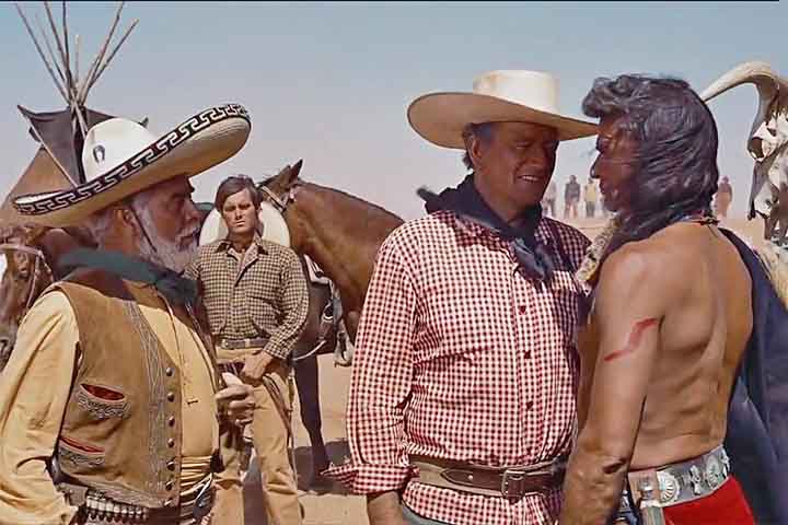 “Rastros de Ódio” (1956) - Obra do cineasta John Ford, quatro vezes vencedor do Oscar e um dos maiores nomes do gênero, tem o lendário John Wayne no papel de um veterano da Guerra Civil Americana. 
