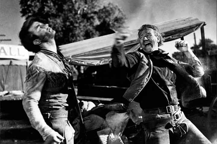 “Rio Vermelho” (1948) - Co-dirigido por Howard Hawks e Arthur Rosson, tem Jonh Wayne e Montgomery Clift no elenco.
