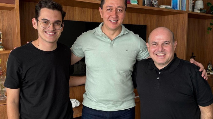 Carmelo Neto (PL), Glêdson Bezerra (Podemos) e Roberto Cláudio (PDT)