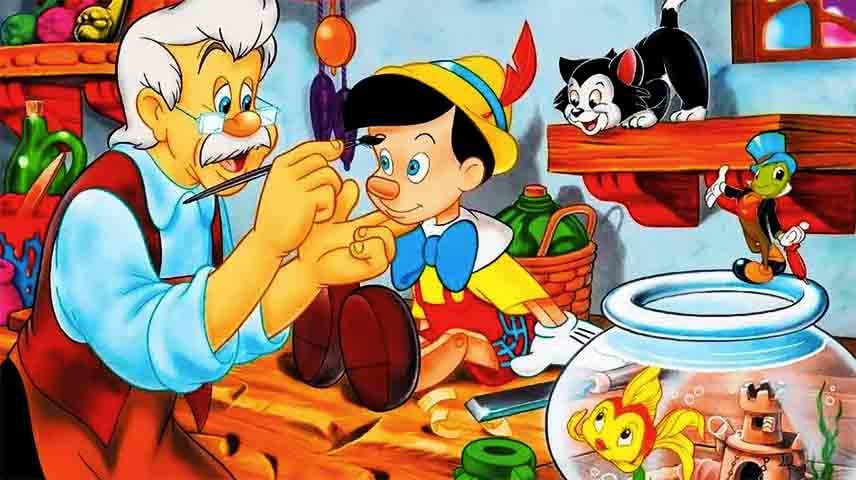 Pinóquio tornou-se muito conhecido pela versão em desenho animado da Disney, com estreia nos Estados Unidos em fevereiro de 1940. 
