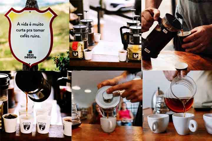 Lá, os visitantes conhecem a lavoura, mirantes e o processo de pós-colheita, aprendendo sobre a seleção, secagem e qualidade dos grãos. Guiado por um especialista, o passeio revela os segredos do café de alta qualidade, tornando-se uma experiência enriquecedora.