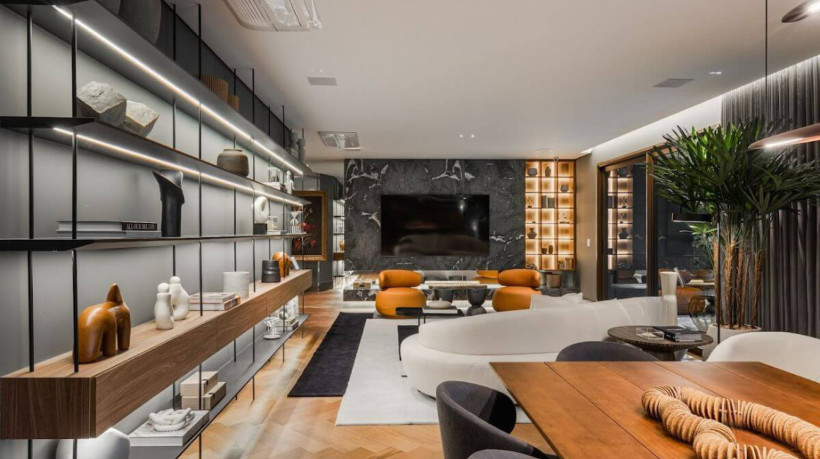 A decoração de outono torna os ambientes mais aconchegantes (Imagem: Divulgação GT Building)