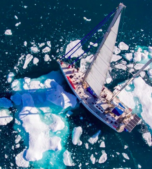 Ele terá uma janela de apenas seis semanas por ano para realizar a travessia, que é quando o gelo se abre.