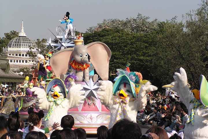 As sete áreas no parque são: World Bazaar, conhecida como Main Street no Magic Kingdom. Essa versão é coberta por um dossel de ferro e vidro no estilo vitoriano (dossel é similar a uma tenda aberta. Além da Adventureland, Westernland, Critter Country, Fantasyland, Toontown e Tomorrowland.