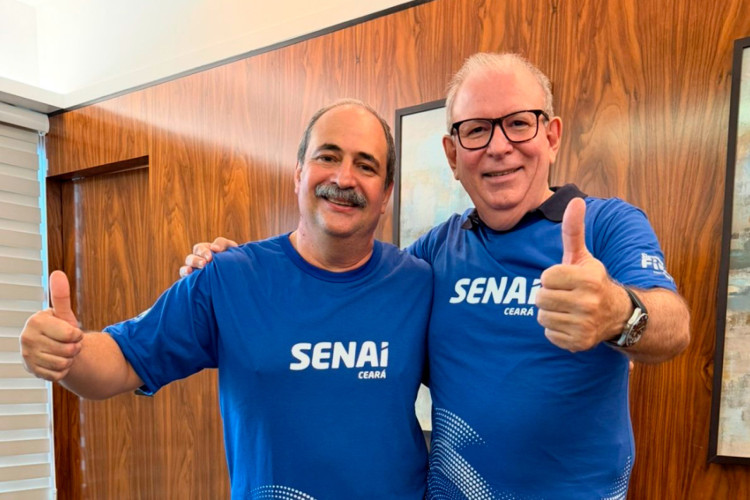 Paulo Andr&eacute; Holanda (Senai) e Ricardo Cavalcante (Fiec)