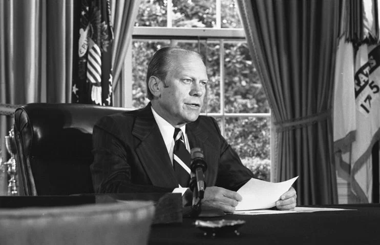 O dia 8 de setembro de 2024 marcou 50 anos da assinatura do perdão a Richard Nixon pelo então presidente dos Estados Unidos, Gerald Ford (foto).