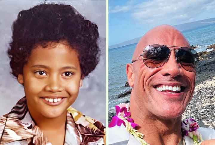 Dwayne Johnson, americano, nasceu em 2 de maio de 1972. Ele é filho de Ata Johnson e do ex-lutador Rocky Johnson.