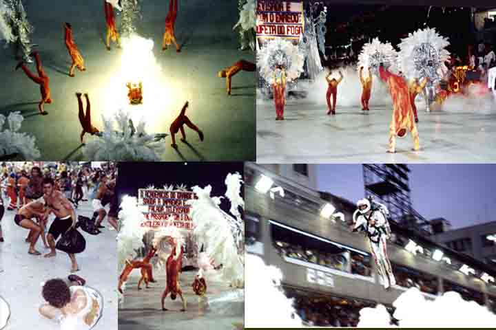 Eric Scott era dublê de uma empresa de efeitos especiais de Dallas, no Texas, e virou a celebridade do desfile. Ele fez quatro voos na avenida, numa máquina de propulsão a jato chamada rocket belt, criada pela Nasa, agência espacial americana.