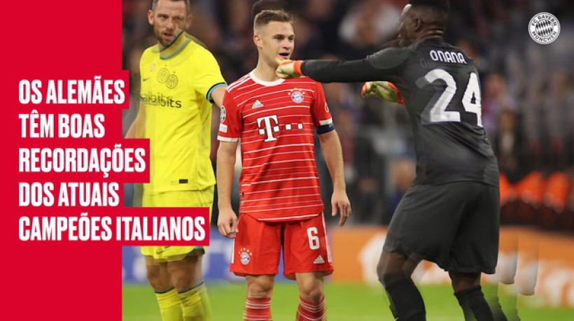 Bayern reencontra Inter de Milão na UEFA Champions League