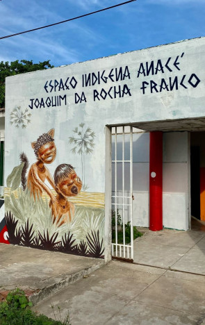 ParaTodosVerem: fachada da Escola Indígena Anacé Joaquim da Rocha Franco   (Foto: Paulo Anacé/Arquivo Pessoal)