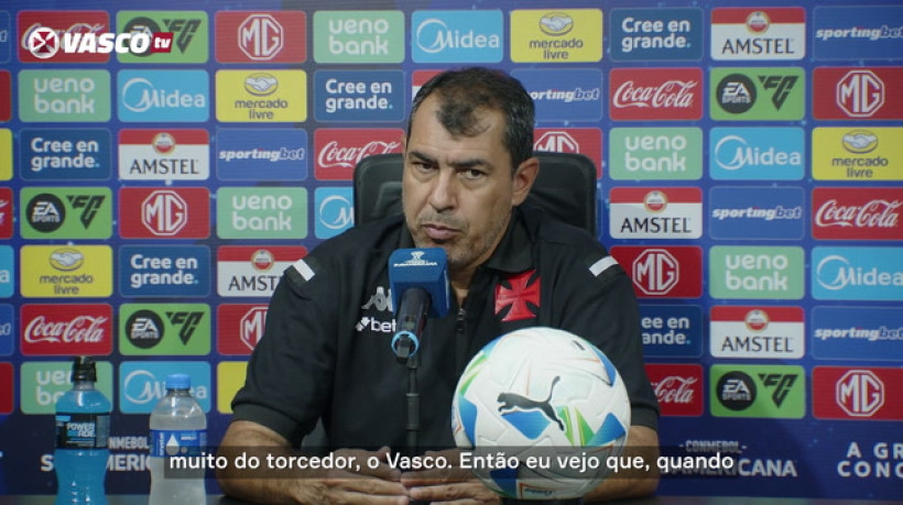 Carille: 'O Vasco precisa muito do torcedor'