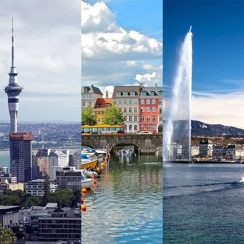 Confira quais foram as 5 primeiras colocadas no ranking de cidades com melhor qualidade de vida do mundo, segundo a Mercer!