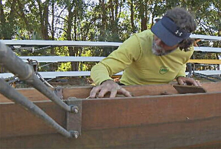Quando André recebeu o barco, veio a surpresa: ele havia comprado a embarcação há cerca de dez anos!