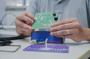 FORTALEZA-CE, BRASIL, 10-04-2025: Reportagem sobre startups que participam do Programa de Aceleração Ceará Mais Digital. Na foto, Maxmuller Fernandes, da Acqualog, que está alocada no Condomínio de Empreendedorismo e Inovação da UFC. (Foto: Fernanda Barros/ O Povo)