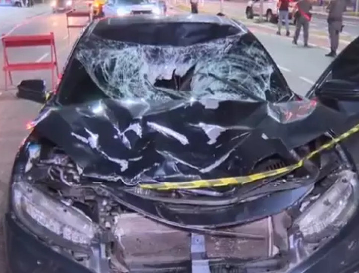 Carro de Breno detru&iacute;do ap&oacute;s o acidente