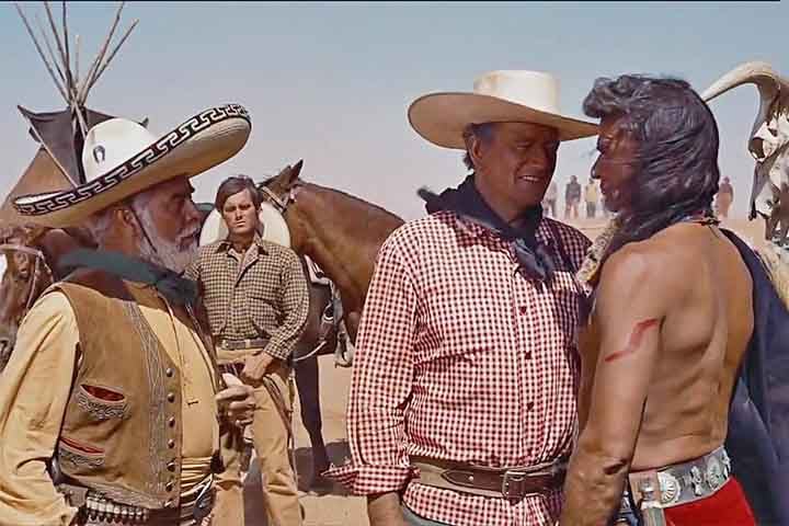 “Rastros de Ódio” (1956) - Obra do cineasta John Ford, quatro vezes vencedor do Oscar e um dos maiores nomes do gênero, tem o lendário John Wayne no papel de um veterano da Guerra Civil Americana. 

