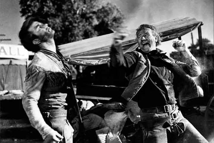 “Rio Vermelho” (1948) - Co-dirigido por Howard Hawks e Arthur Rosson, tem Jonh Wayne e Montgomery Clift no elenco.
