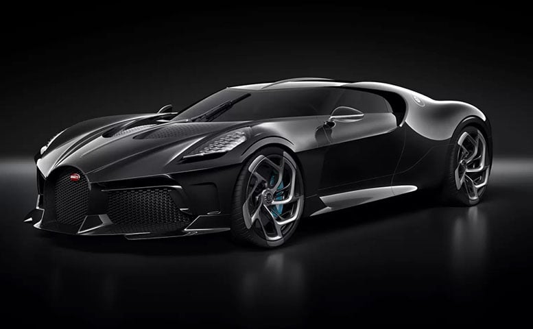 2º BUGATTI LA VOITURE NOIRE - US$ 18,6 milhões  (R$ 
109,2  milhões)