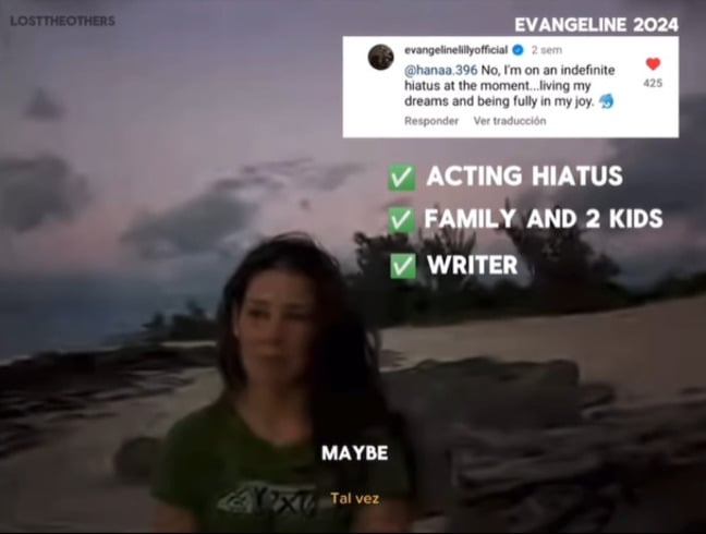 Evangeline, porém, não descarta um retorno a Hollywood. E estabelece o prazo de 10 anos para essa nova fase fora do show business. 