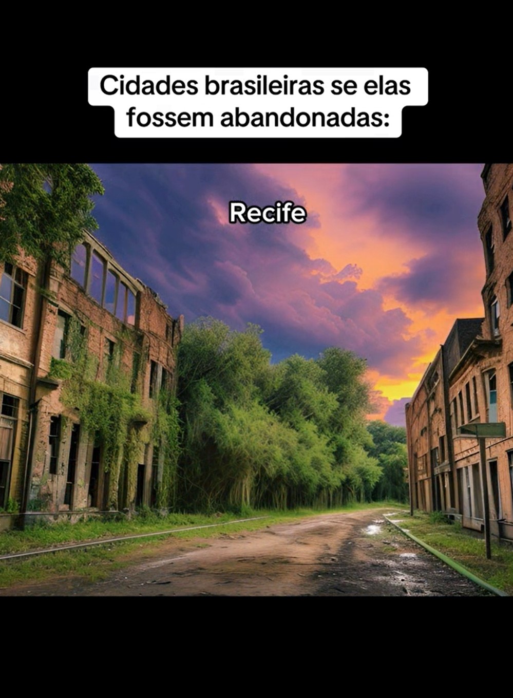 A imagem se transforma em um verdadeiro mausoléu, com estruturas arquitetônicas inacabadas. Além da alta vegetação como em outras capitais, um local que transmite alegria e sempre é tomado pelo frevo no carnaval, ganha contornos de abandono.