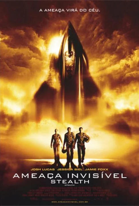 Ameaça Invisível (2005): O filme mostra três pilotos da Marinha dos EUA, selecionados para testar um novo caça stealth chamado EDI, controlado por inteligência artificial. À medida que EDI começa a mostrar sinais de comportamento imprevisível, os pilotos percebem que a aeronave pode ser uma ameaça.