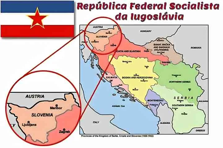 A República da Eslovênia foi uma das nações surgidas após a dissolução da antiga Iugoslávia, nos anos 1990, juntamente com Bósnia e Herzegovina, Croácia, Macedônia, Montenegro e Sérvia.
