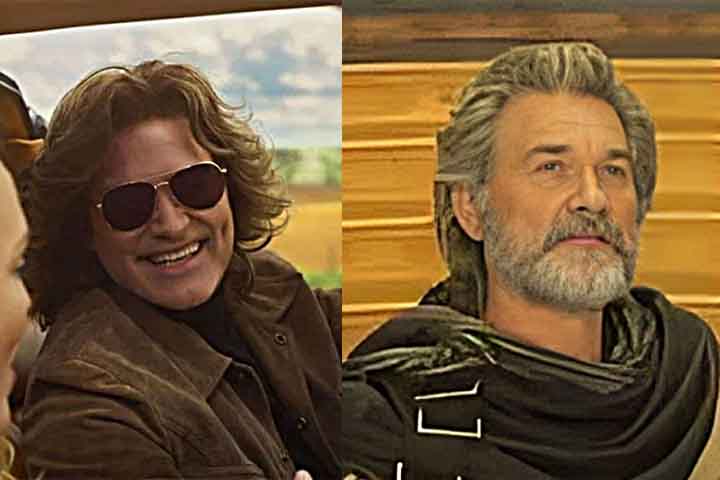 Kurt Russell: Em outro filme da Marvel, o ator surgiu jovial em uma cena de “Guardiões da Galáxia Vol. 2” (2017). 