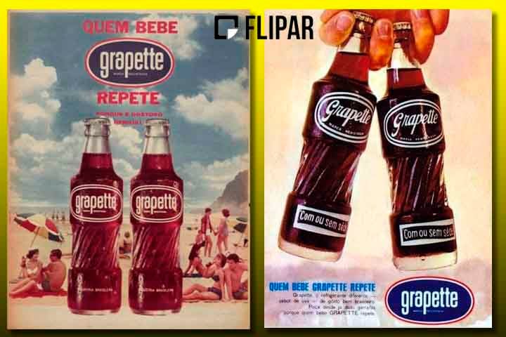 O slogan criado para popularizar o Grapette - “Quem bebe Grapette repete!” - ficou na memória de muitos brasileiros. 
