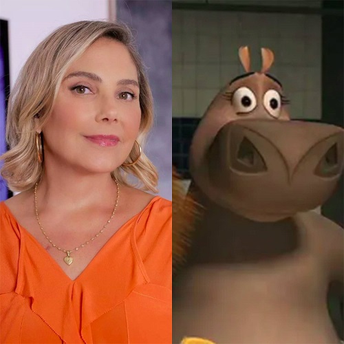 Heloisa Perissé / Gloria - Madagascar (2005): Gloria é um dos quatro animais do zoológico central da história, que inclui também Alex, Marty e Melman. Na trama, ela é conhecida por sua habilidade de dançar, sendo uma das principais atrações para os visitantes.