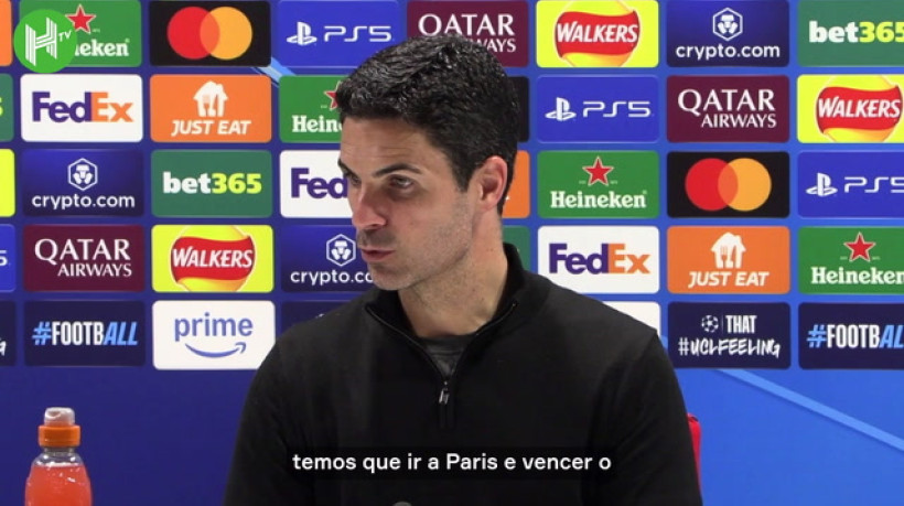 Mikel Arteta: 'Somos mais do que capazes de vencer em Paris'