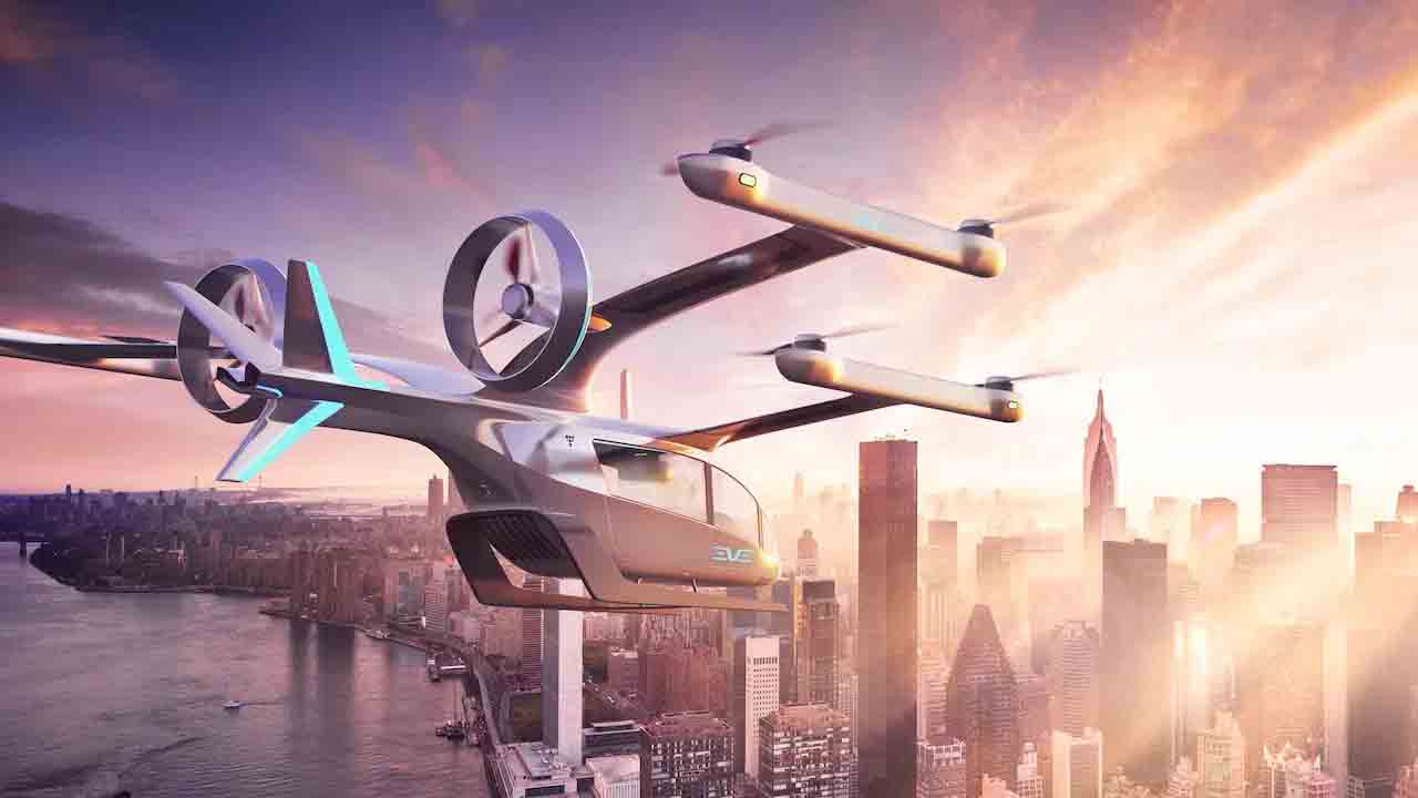 O projeto da aeronave, que será construída em parceria com a Blade Air Mobility, foi apresentado na 54º Paris Air Show