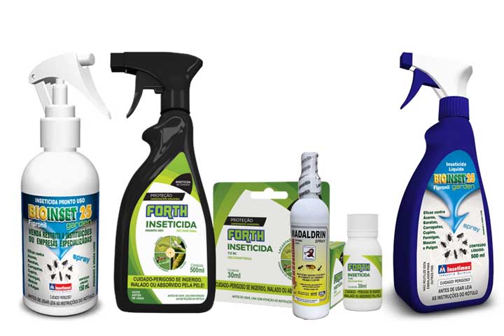 Tipo de inseticida eficaz: Inseticidas à base de fipronil, imidacloprida e hidrametilnon são eficazes contra baratas. Eles atuam por contato ou ingestão, eliminando os insetos progressivamente.