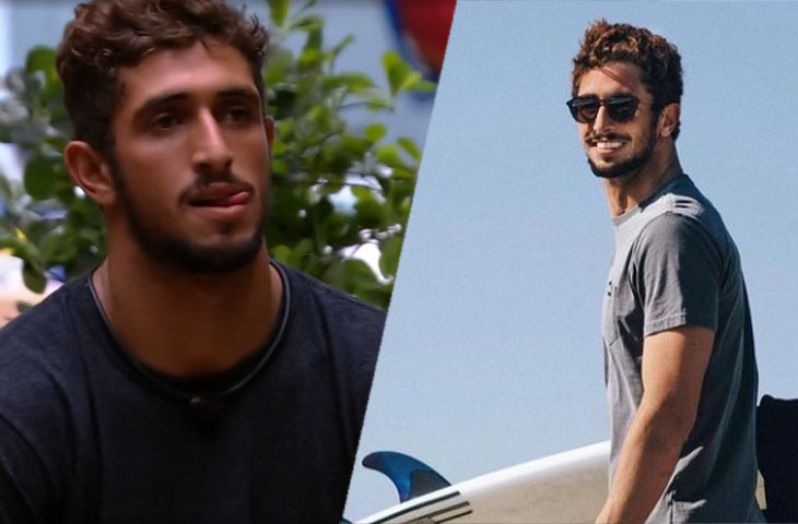O surfista Lucas Chumbo foi o primeiro eliminado do BBB 20. Aquela foi a primeira edição do reality show que contou com famosos. Ele é considerado um dos maiores surfistas de ondas gigantes do mundo. Ele também participou do programa No Limite.