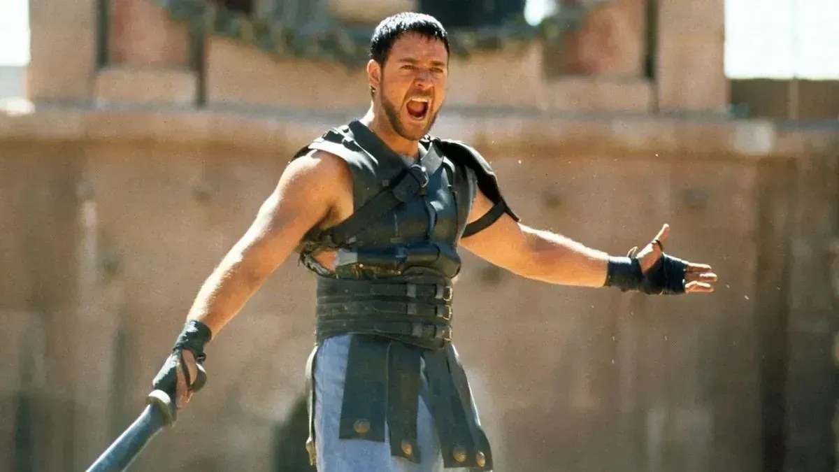 O Gladiador (2000)
Dirigido por Ridley Scott, estrelado por Russell Crowe e Joaquin Phoenix, conta a vingança de um general romano. A música épica de Zimmer trouxe intensidade às batalhas e emoção às cenas dramáticas.