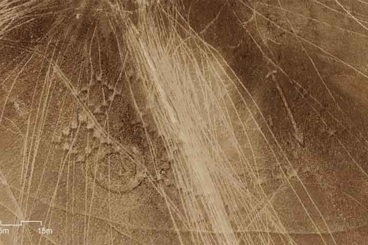 A escolha de onde você deixa sua marca é sua, mas não faça isso nos geoglifos. Não sobre a história desta terra, advertiu a fundação. 