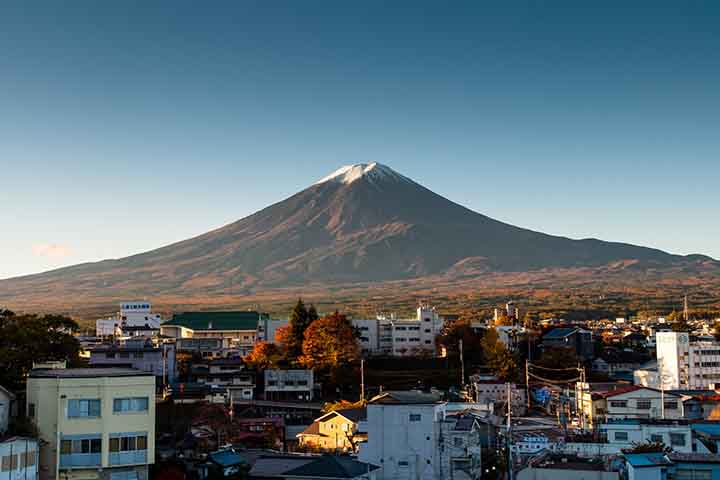 Os caminhos desde a quinta estação são (no sentido dos ponteiros do relógio) o de Kawaguchiko, Subashiri, Gotemba e o de Fujiyomiya. Além disso, os caminhos desde o sopé da montanha são o de Shojiko, o de Yoshida, o de Suyama e o de Murayama.