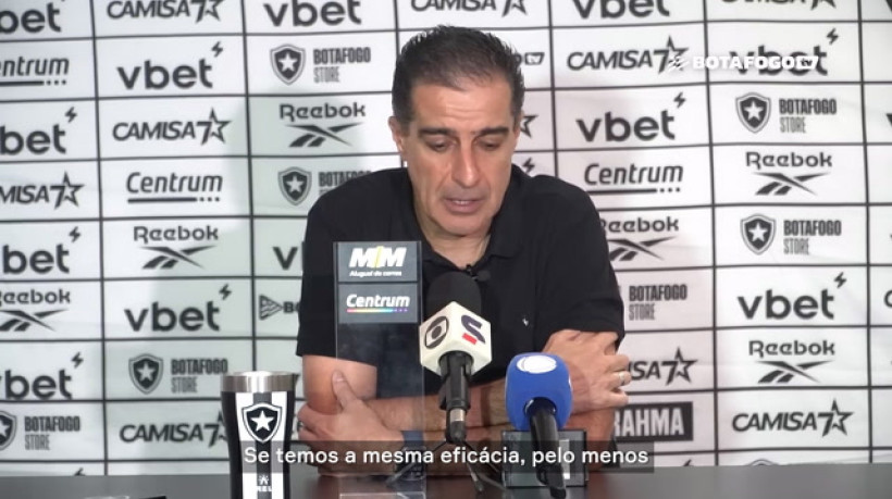 Paiva diz que Botafogo foi 'penalizado' por falta de eficácia ofensiva