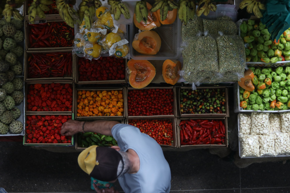 Procura de alimentos da quadra chuvosa no mercado São Sebastião