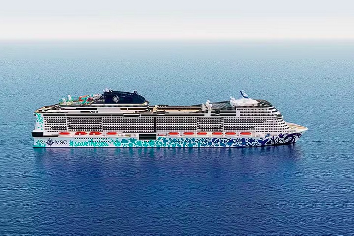 MSC Euríbia: Acomoda até 6.300 passageiros e conta com um dos maiores parques aquáticos em alto-mar, incluindo 5 piscinas, sendo a principal com 1.700m². É um dos modelos mais avançados da frota da MSC Cruzeiros.
