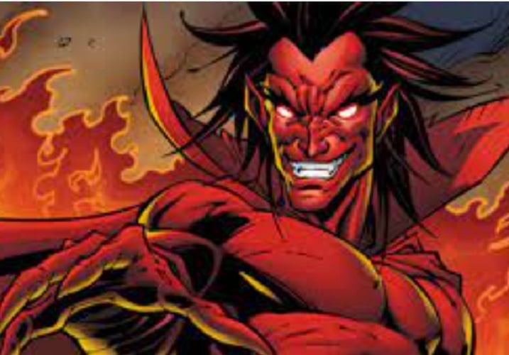 Ele possui força e resistência sobre-humanas, além de ser imortal. Sua capacidade mística é tão grande que ele é capaz de criar universos paralelos e é muito raro encontrar alguém que decide encarar de frente o vilão.