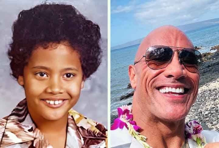 Dwayne Johnson, americano, nasceu em 2 de maio de 1972. Ele é filho de Ata Johnson e do ex-lutador Rocky Johnson.