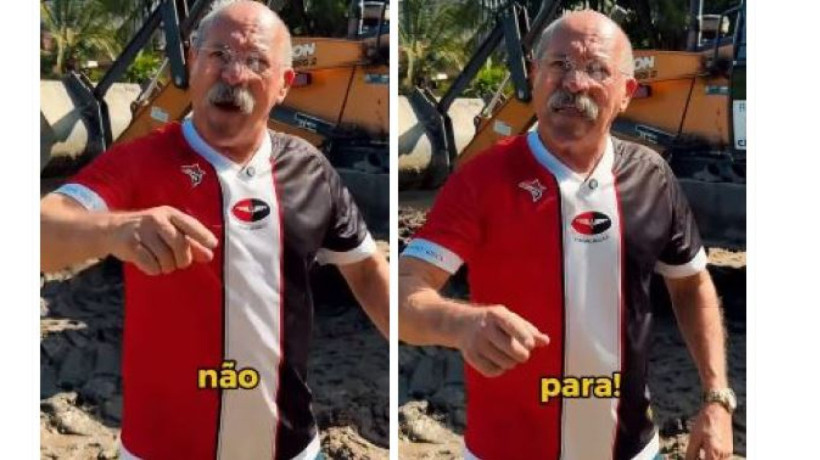 Inspetor Alberto apareceu utilizando uma camisa do Ferroviário