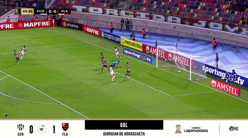 SEMPRE ELE! Arrascaeta marca para o Flamengo na CONMEBOL Libertadores